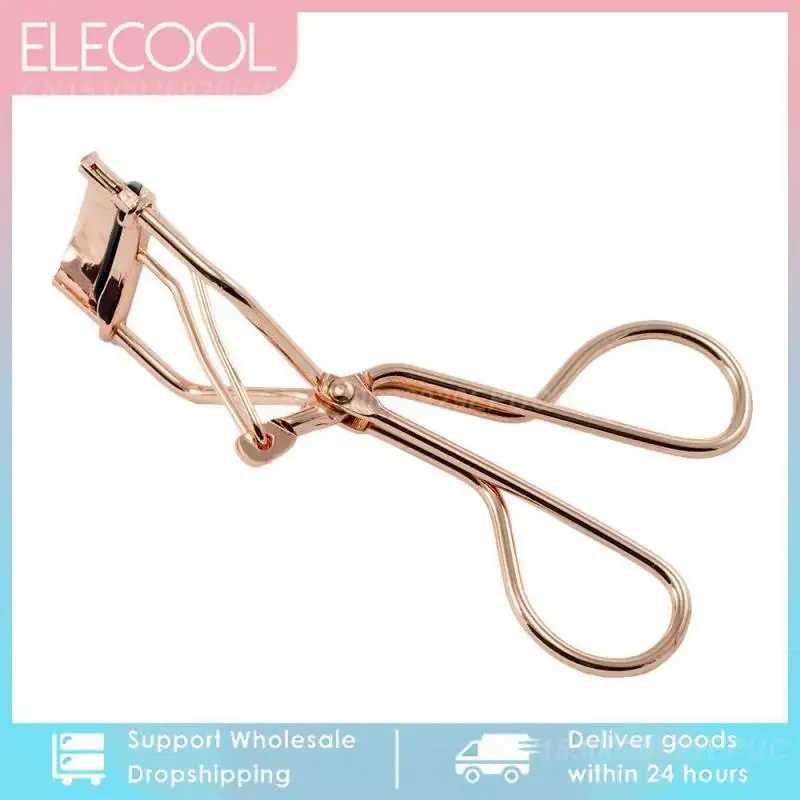 Professional Rose gold Eyelash Curler Eye lash Curling คลิปขนตาเครื่องสําอางค์แต่งหน้าเครื่องมืออุปกรณ์เสริม 10 ฟรีซิลิโคน Pad