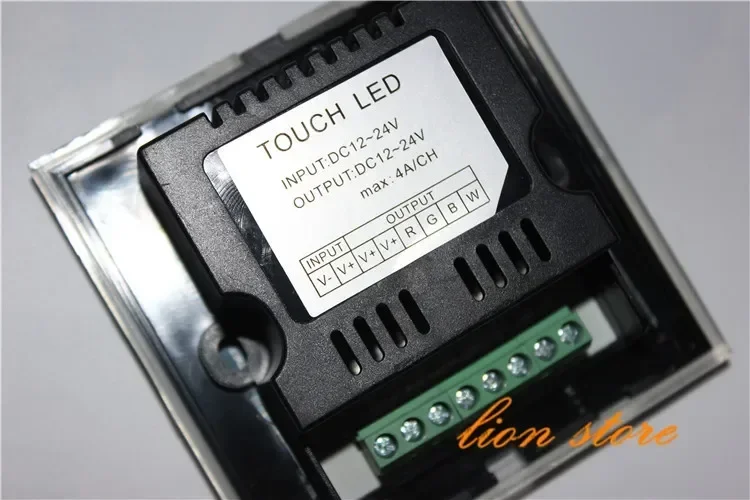 Controlador de Panel táctil montado en la pared, regulador de atenuación de panel de vidrio de un solo color/RGB/RGBW, para tiras de lámpara LED