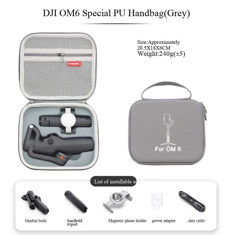 Suitable for DJI Osmo OM SE/OM4 OM5 OM6 Portable Storage Bag Handheld Gimbal Stabilizer Storage Box Accessories image 2