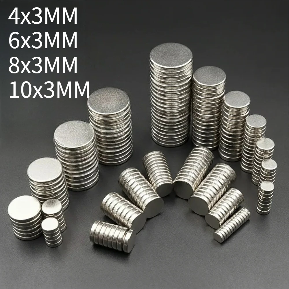 Round Magnets 4x3 -10x3mm Disc Magnet for  Fridge Building Craft DIY Decorative Versatile Application Round Magnets for Home