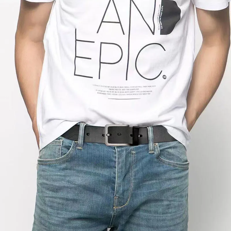 حزام رجالي الأعمال الفاخرة مصمم العلامة التجارية بولي أحزمة أحزمة جلدية الجينز دبوس قابل للتعديل سبيكة مشبك الخصر الأشرطة أحزمة 105 120 125 سنتيمتر #5