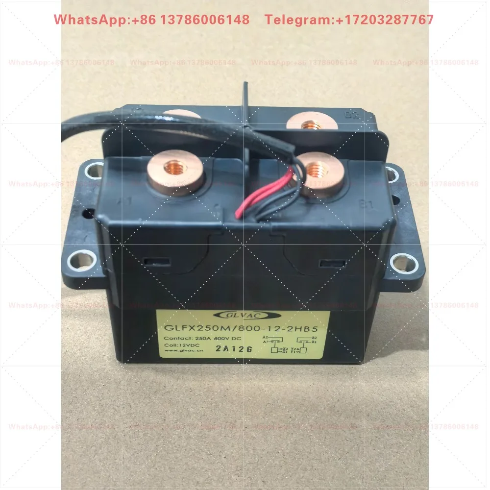 DC contactor GLFX250M/800-12-2 HB5 coil 12V touchpoint 800V250A dual channel