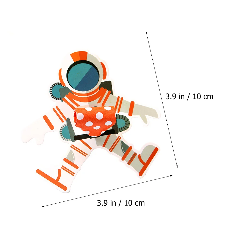 

20pcs Astronaut Space Party Blowers Noise Makers Whistle Paper Whistle Horns Party Favors