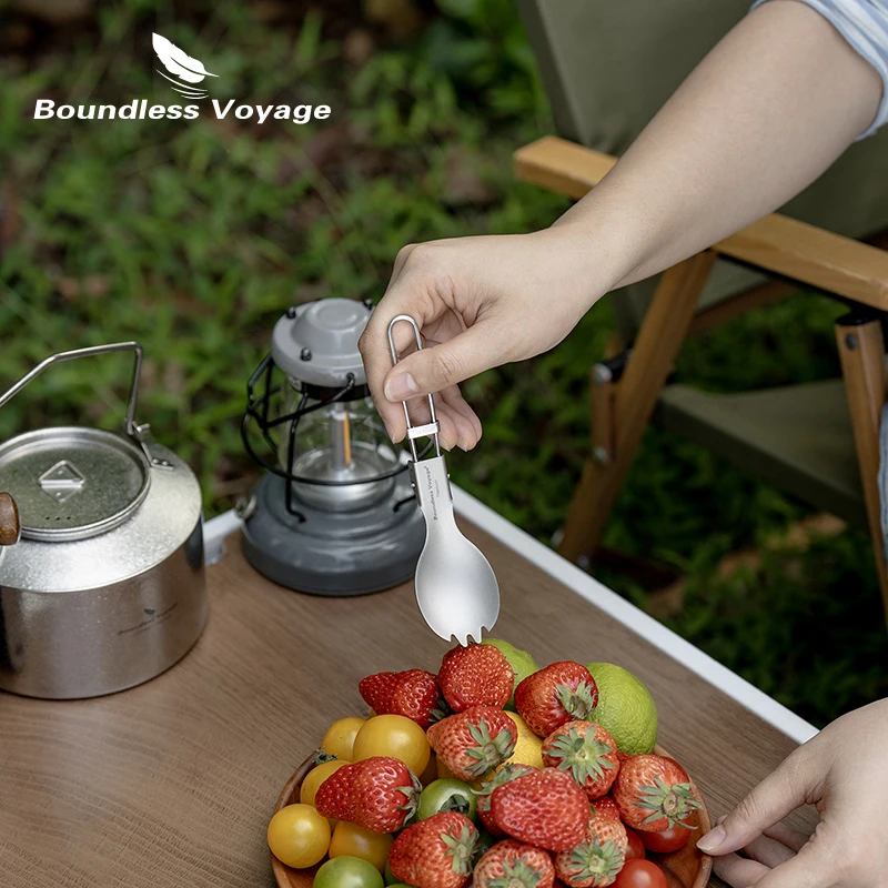 Boundless Voyage Titanium Fold - Camp Spork Set 评论和价格