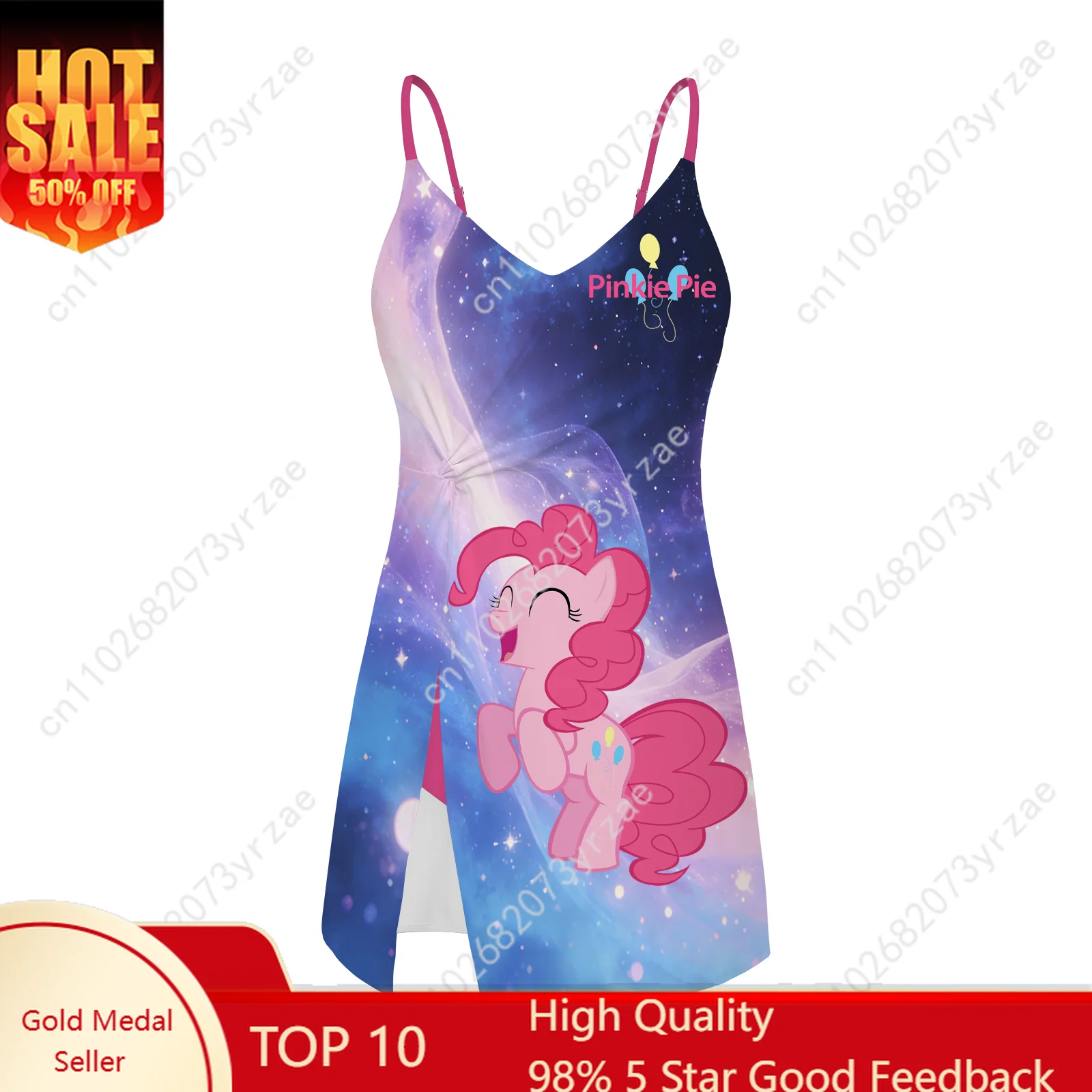 

Pinkie Pie Swimsuit Womens Dress Swimsuit My Little Pony Friendship Is Magic Fashion Sxey Bikini Custom Swimsuit