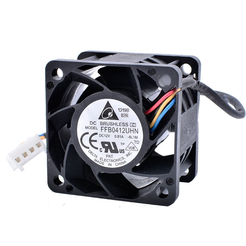 FFB0412UHN 4cm 4028 40x40x28mm 12V 0.81A Double ball bearing 4-wire 4pin PWM air volume server power cooling fan