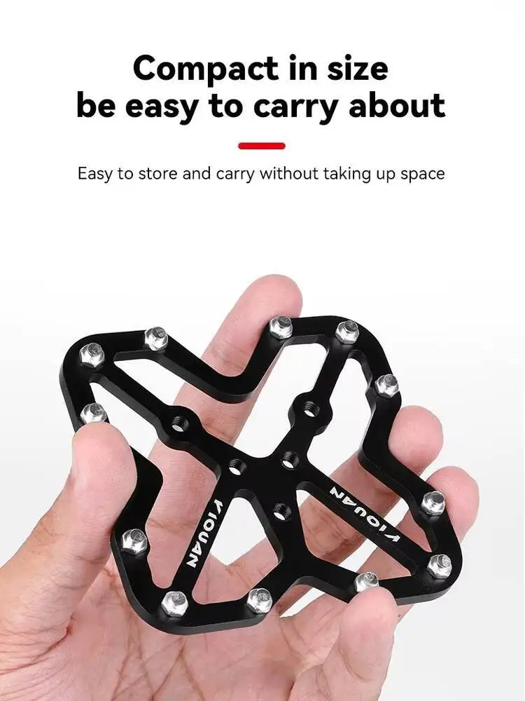 AliExpress ESLNF Bicycle Lock Conversion Plate Universal To Flat Tread Aluminum Alloy Mountain Road Bike Riding Accessories