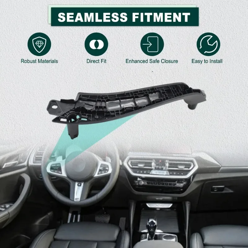 

51419109611 For BMW X3 X4 G01 G08 F97 G02 F98 2018-2021 Inner Door Handle Pull Trim Cover Interior Car Accessories