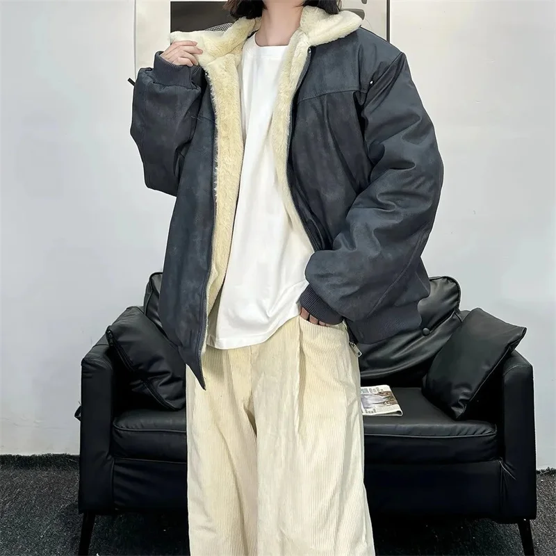 Men's Outerwear 2026 Winter New Style For Both men and Women Stylish and Warm Design High Street Cotton Jacket Fashionable Coat