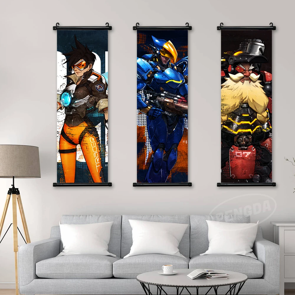 لوحات جدارية من القماش على شكل ساعة واحدة مُعلّقة على شكل ملفوفات على شكل ترادهوغ ، لوحات جدارية من قماش ونستون ، لوحات توربيورن ليندهولم مطبوعة ، ديكور منازل #3