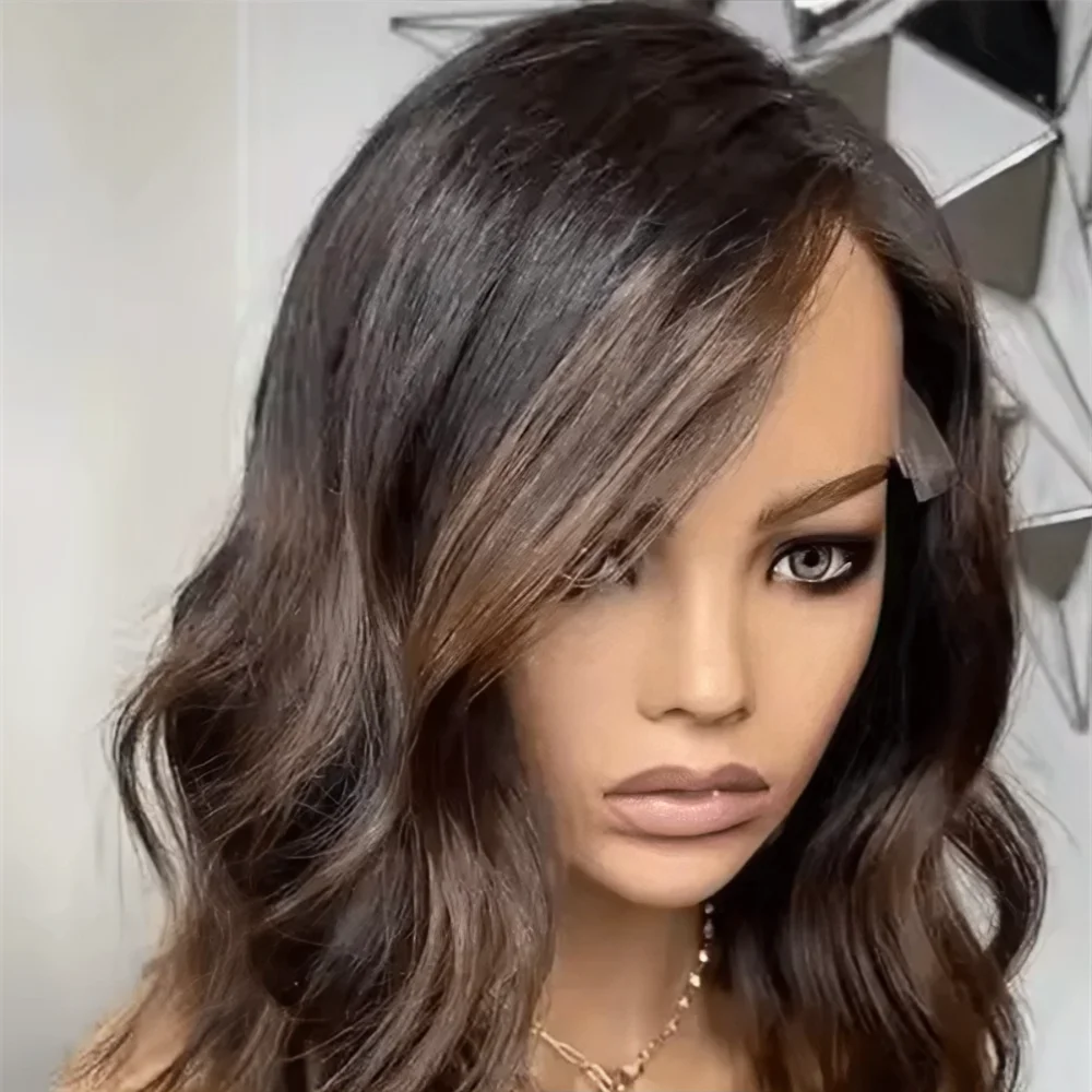 

Парик из натуральных волос 180% плотности, светло-русый, 18 дюймов, с эффектом Body Wave, без клея, на шелковой основе 5x5, с Baby Hair, предварительно пророщенный, для повседневного использования