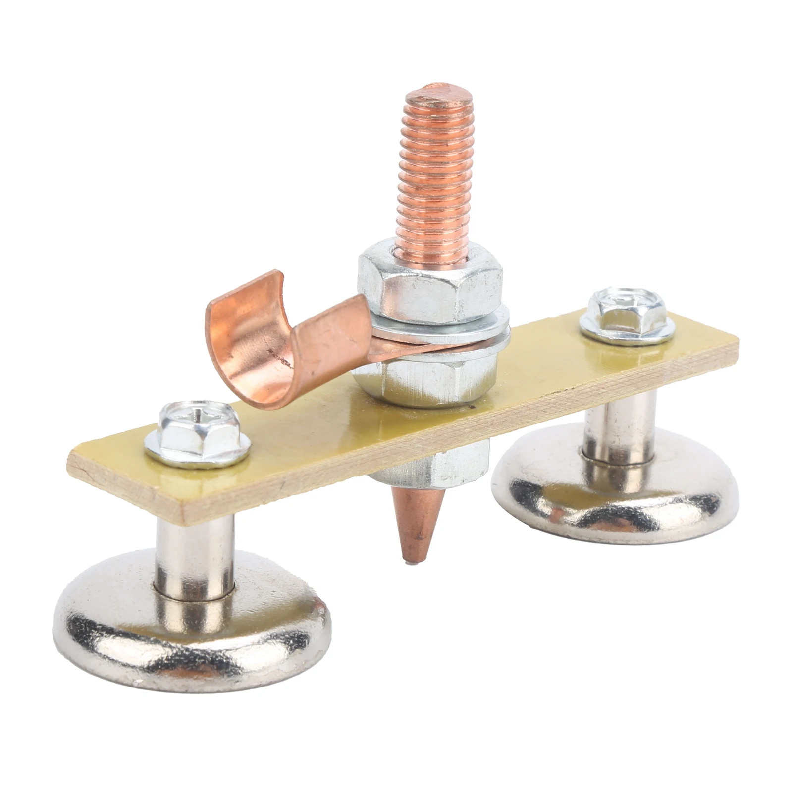 Ground Welding Head Welding Magnet Head Welding Magnet Head Iron Insulation Board Double Ground Connector Spotter Tool 4mm