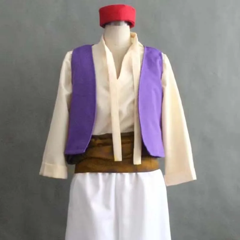 Custom Made Aladdin Cosplay Costume For Adult Man Halloween Party Movie Cosplay Costume