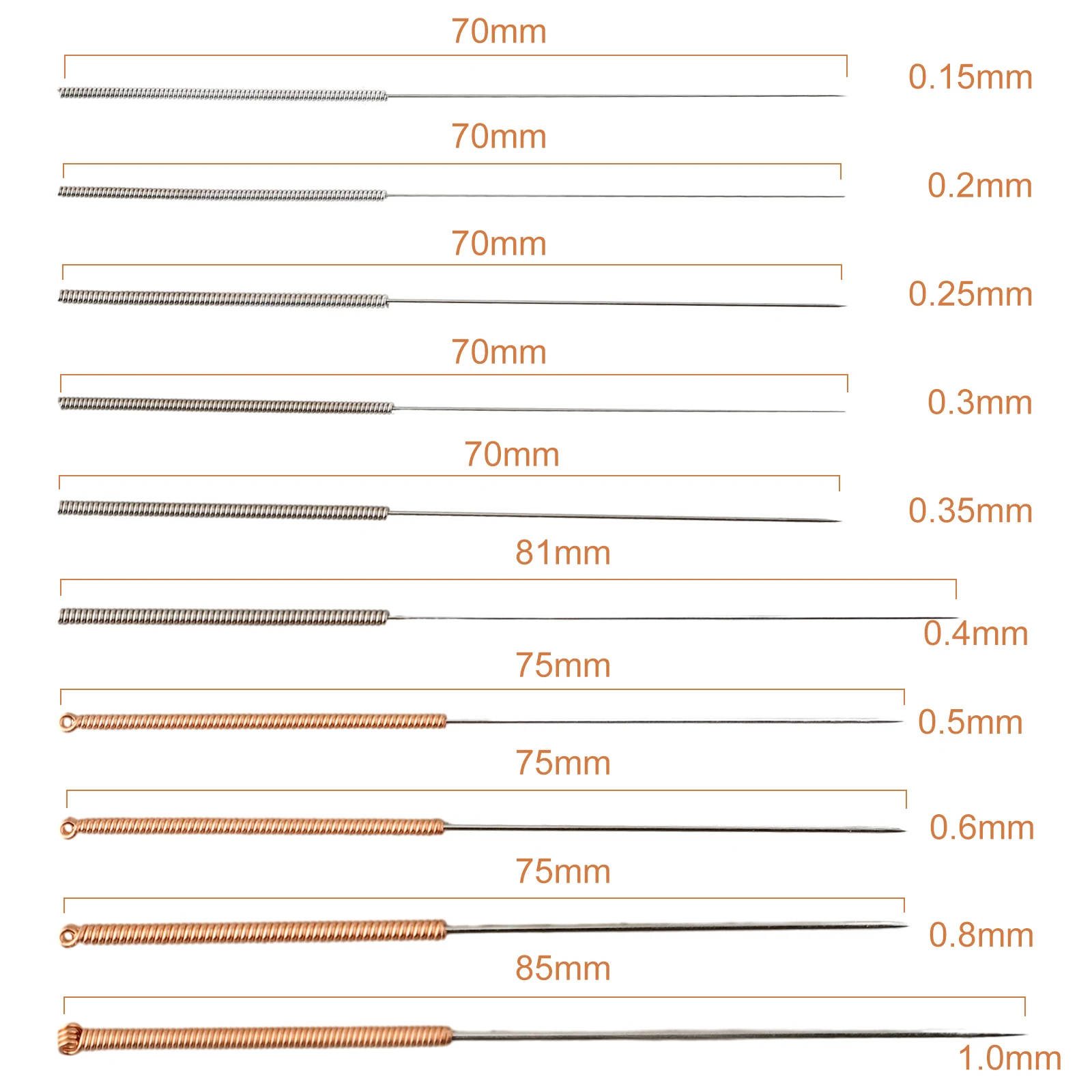 For 3D Printer 0.15/0.2/0.25/0.3/0.35/0.4/0.5/0.6/0.8/1mm Nozzle Cleaning Needle High-selling Tool Accessories