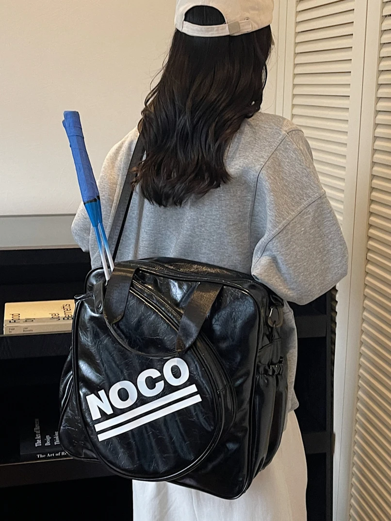多機能バドミントンラケットバッグ防水スポーツトラベルテニスラケットバッグ女性用ハンドバッグドライウェット分離バッグ