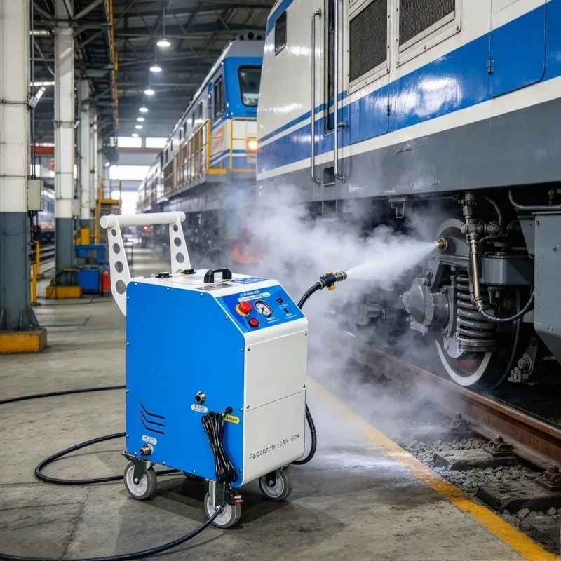 Processing Equipment Maintenance Dry Ice Blasting Machine with 15 kg Hopper and Mobile Design