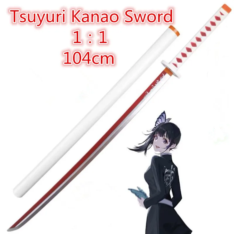 Rengoku Kyoujurou Cosplay Espada, Faca Ninja Anime, Brinquedo PU, 104cm, 1:1