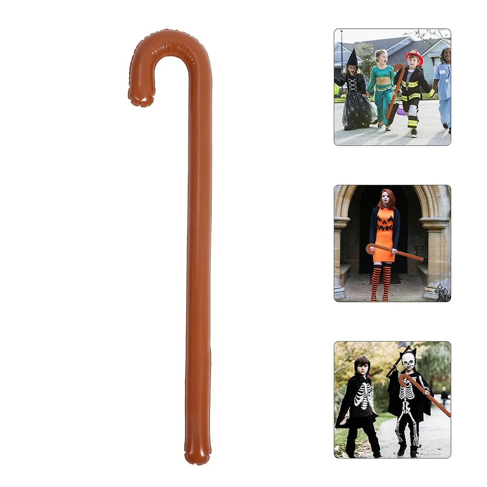 

2Pcs Inflatable Cane Halloween Party Decoration Crutch Balloon Props Cosplay Walking Stick PVC Inflatable Decor