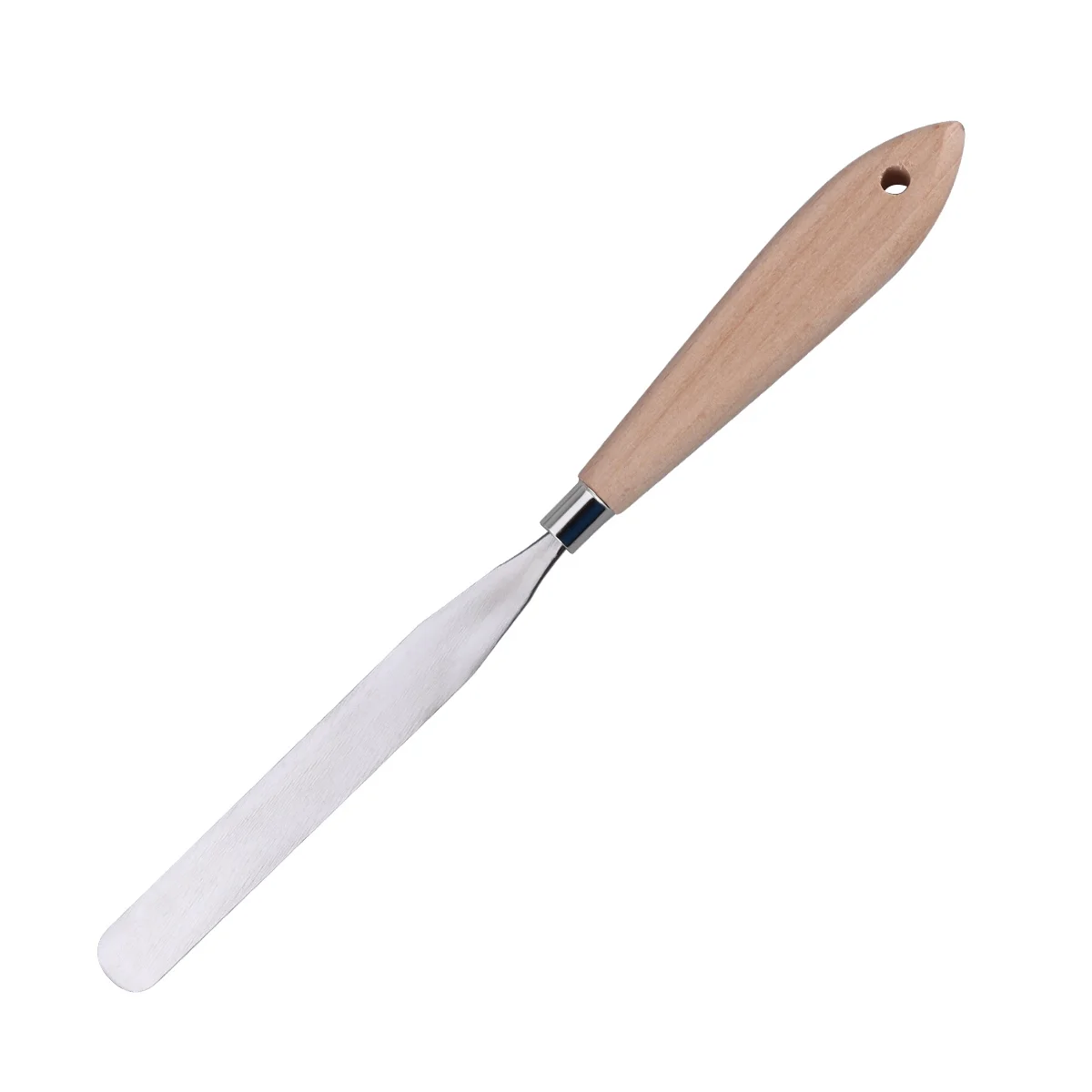 Gran raspador de madera, espátula, cuchillo, paleta tonificadora para glaseado de pasteles, pintura de madera