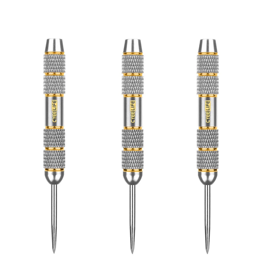 Cyeelife 3pcs 22g hochwertige Darts Nadel Standard Dart Zubehör vernickelt Silber Dart Barrel 4,5mm Gewinde durchmesser