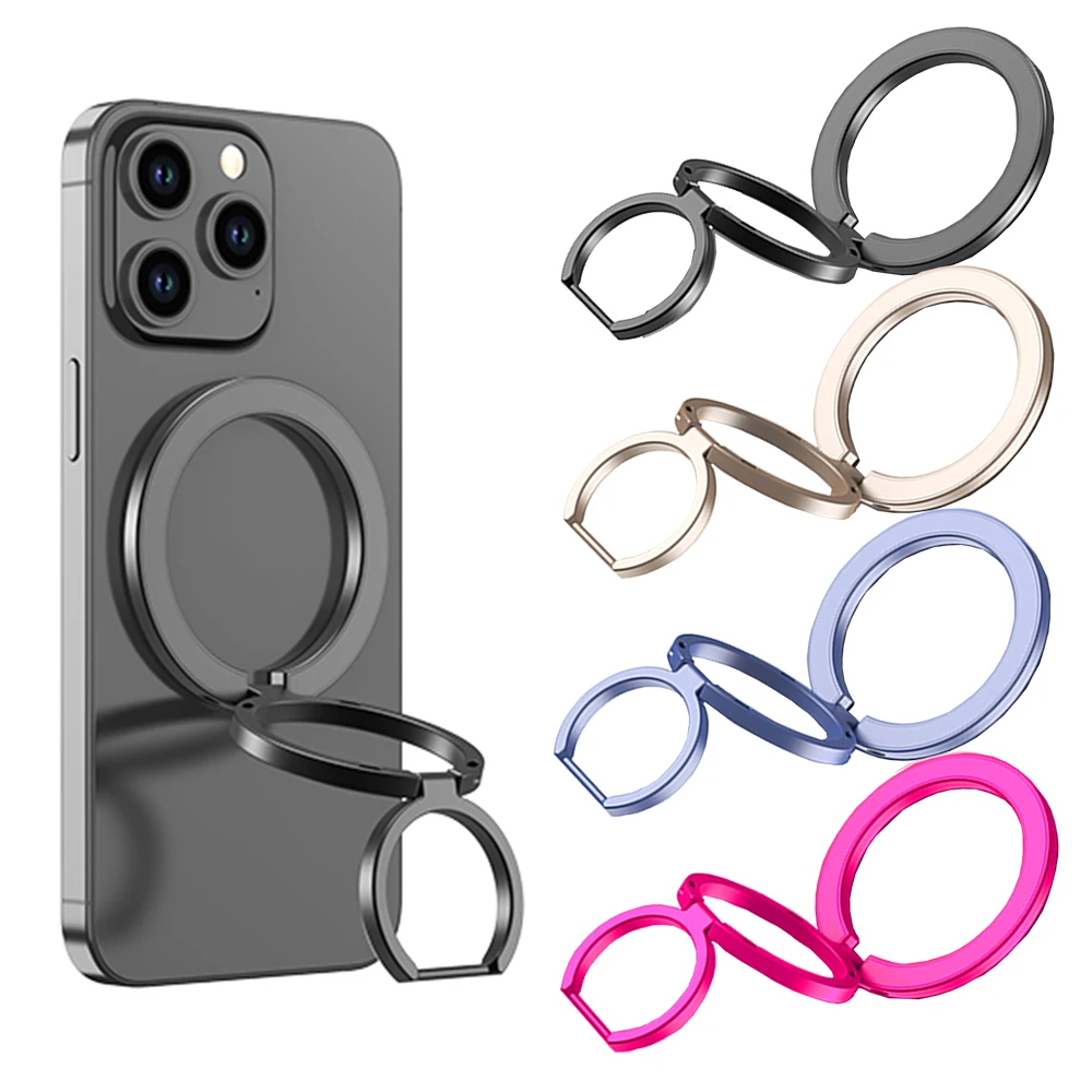 

For Magnetic Finger Clasp 3 Sections Simplicity 1Pcs Ultra Light And Ultra Thin Strong Suction Rotating 360° Wall Stickers Every