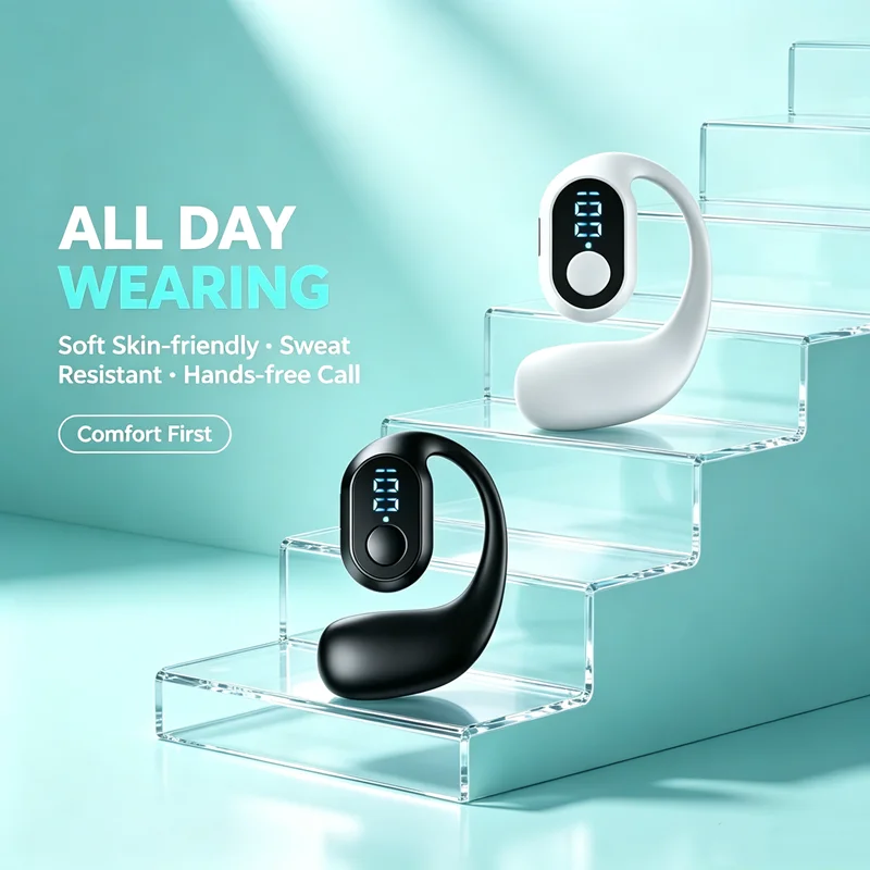 Open Ear Air Conduction Headphones - Беспроводные наушники TWS с воздушной проводимостью,