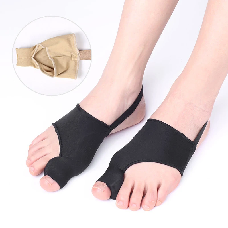 2 Stück = 1 Paar Zehen abscheider Hallux Valgus Bunion Korrektor Orthesen Füße Knochen Daumen Einsteller Korrektur Pediküre Socken Glätte isen