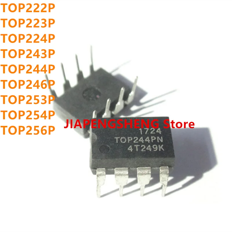 DIP7 Chip in Power Chip, TOP222 P, TOP223 P, TOP224 P, TOP 243P, TOP 244P, TOP 246P, TOP 253P, TOP 254P, TOP 256P, 2 stuks