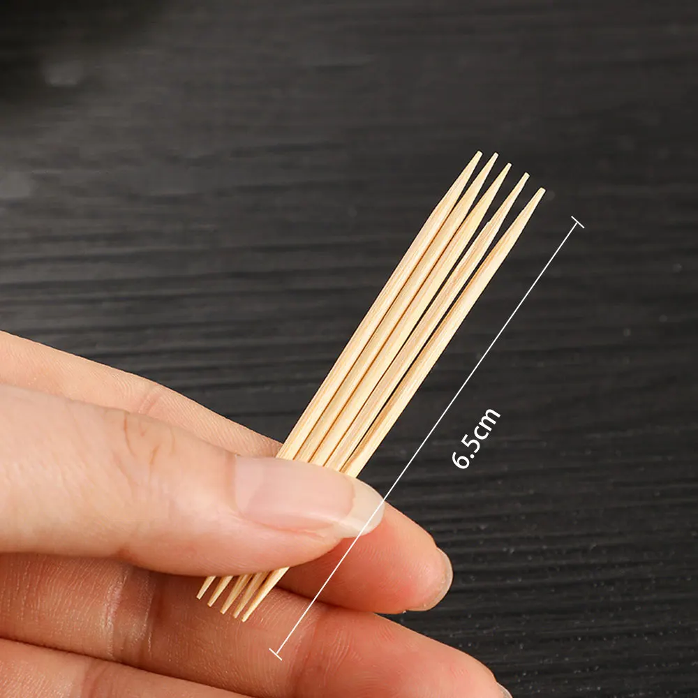 Double Headed Bamboo Toothpick Disposable Natural Toothpick Family Restaurant Accessories Fruit Single ToothSticks Accessories 6