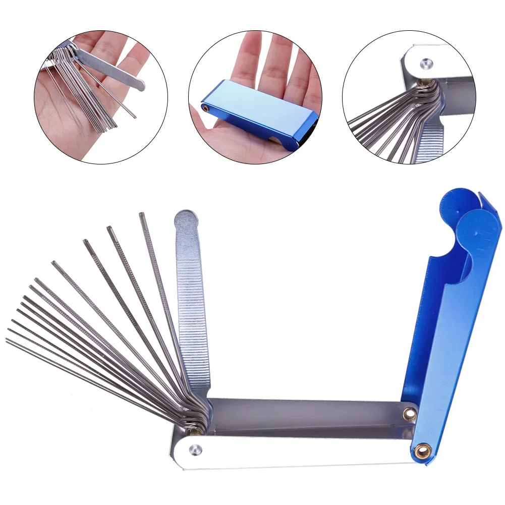 Welding Cutting Torch Nozzle Needles Kit 13 In 1 Tip Files Cleaner Metal Reamers Soldering For Cleaning Gas Orifices