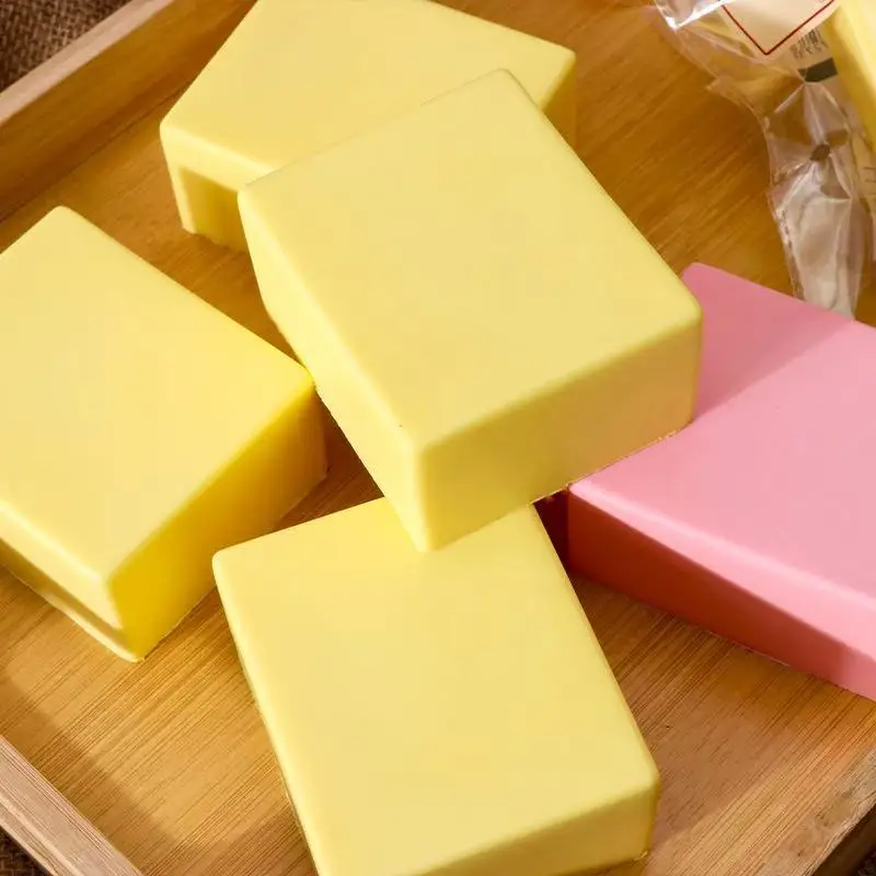 PU Rimbalzo Lento Super Morbido Spessore Mattone di Latte Pizzico Giocattolo Per Bambini Alleviare Lo Stress Morbida Spremere Rimbalzo Lento Succhiare Il Dito Blocco di Latte Giocattolo