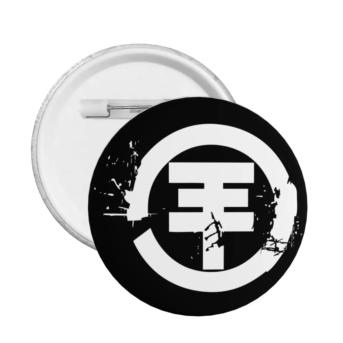 Heavy Metal Music Rock Tokio Hotels Logo Round Button Pin for Backpack Customizable Pinback Badge Brooch