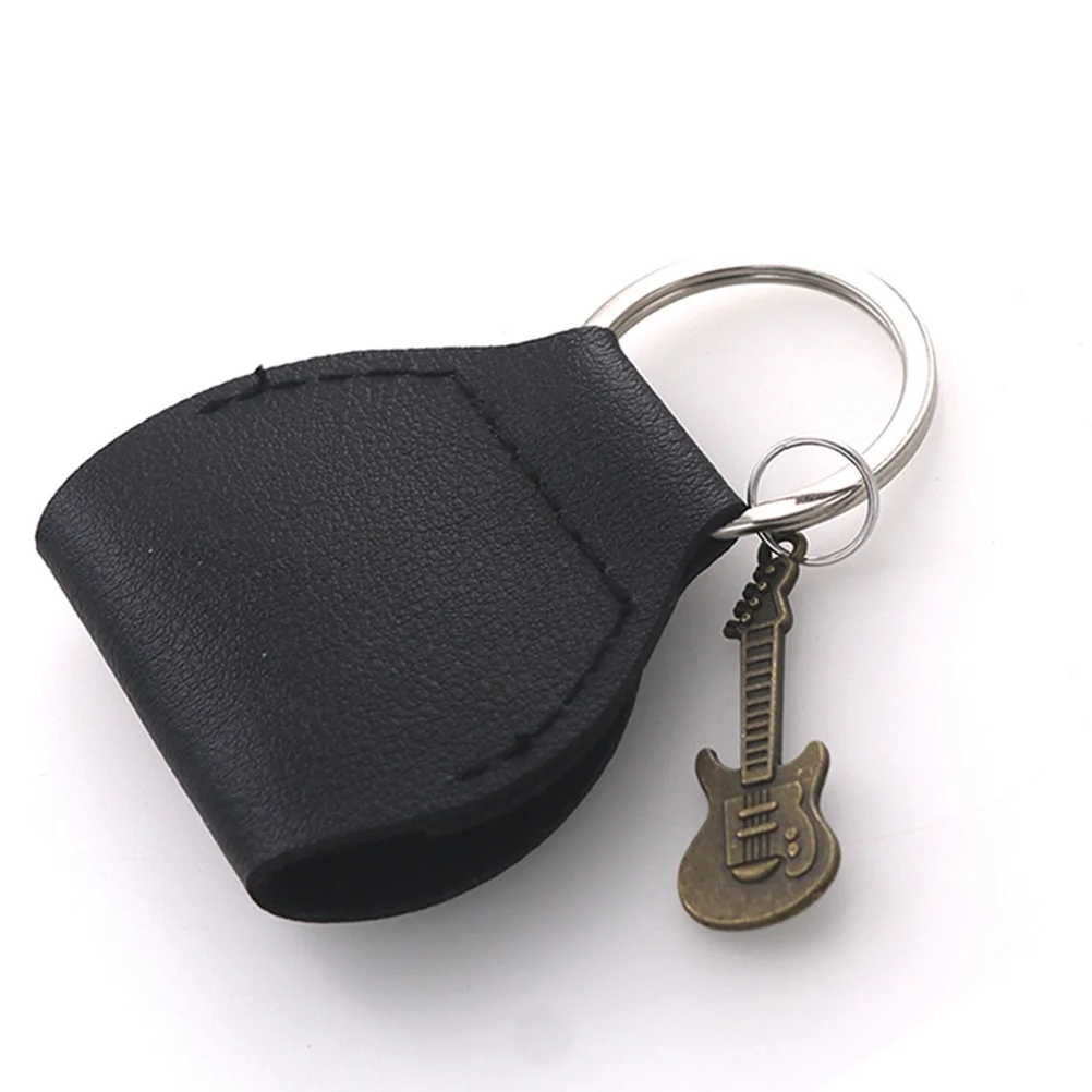 

4Pcs Guitar Pick Holder Durable Organizer for Electric Acoustic Bass Mandolin Banjo Ukulele Keychain Storage Bag