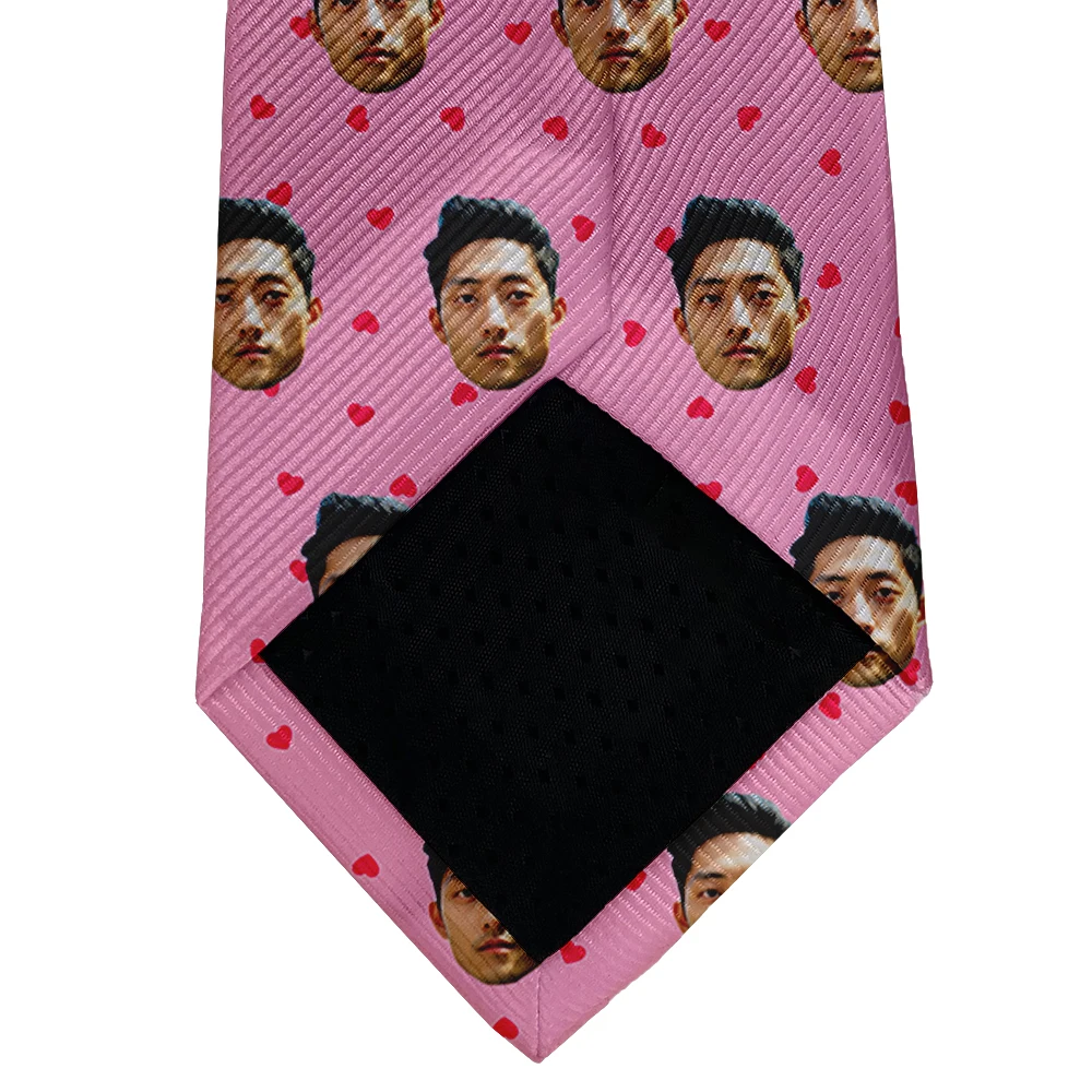 Customized photo logo tie 3d printing face fashion new polyester men's women's tie bar club party holiday gift love tie unisex