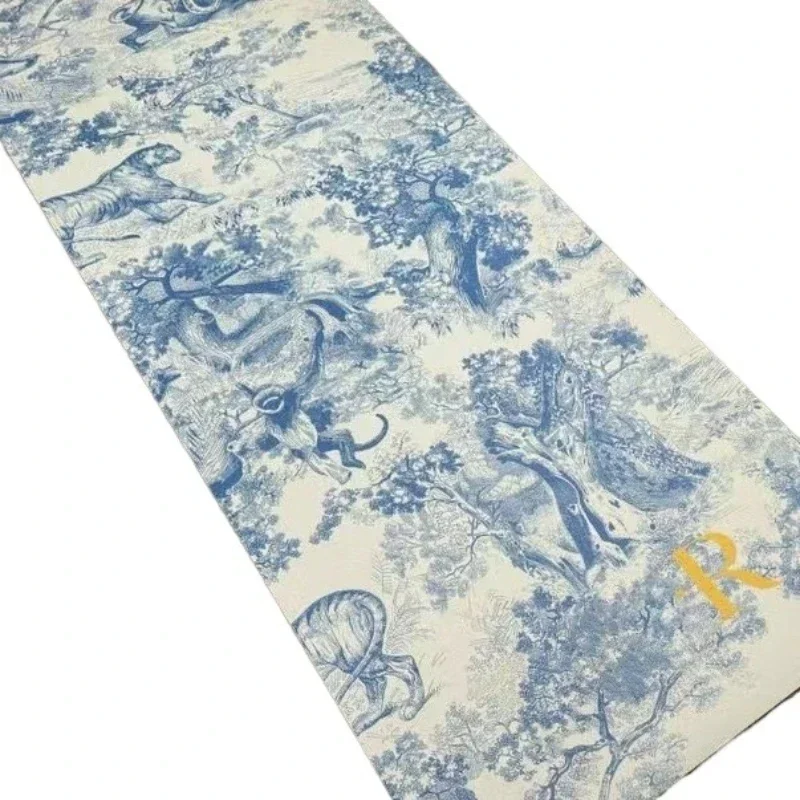 PU natural rubber yoga mat thickened sweat absorption waterproof non-slip professional fitness