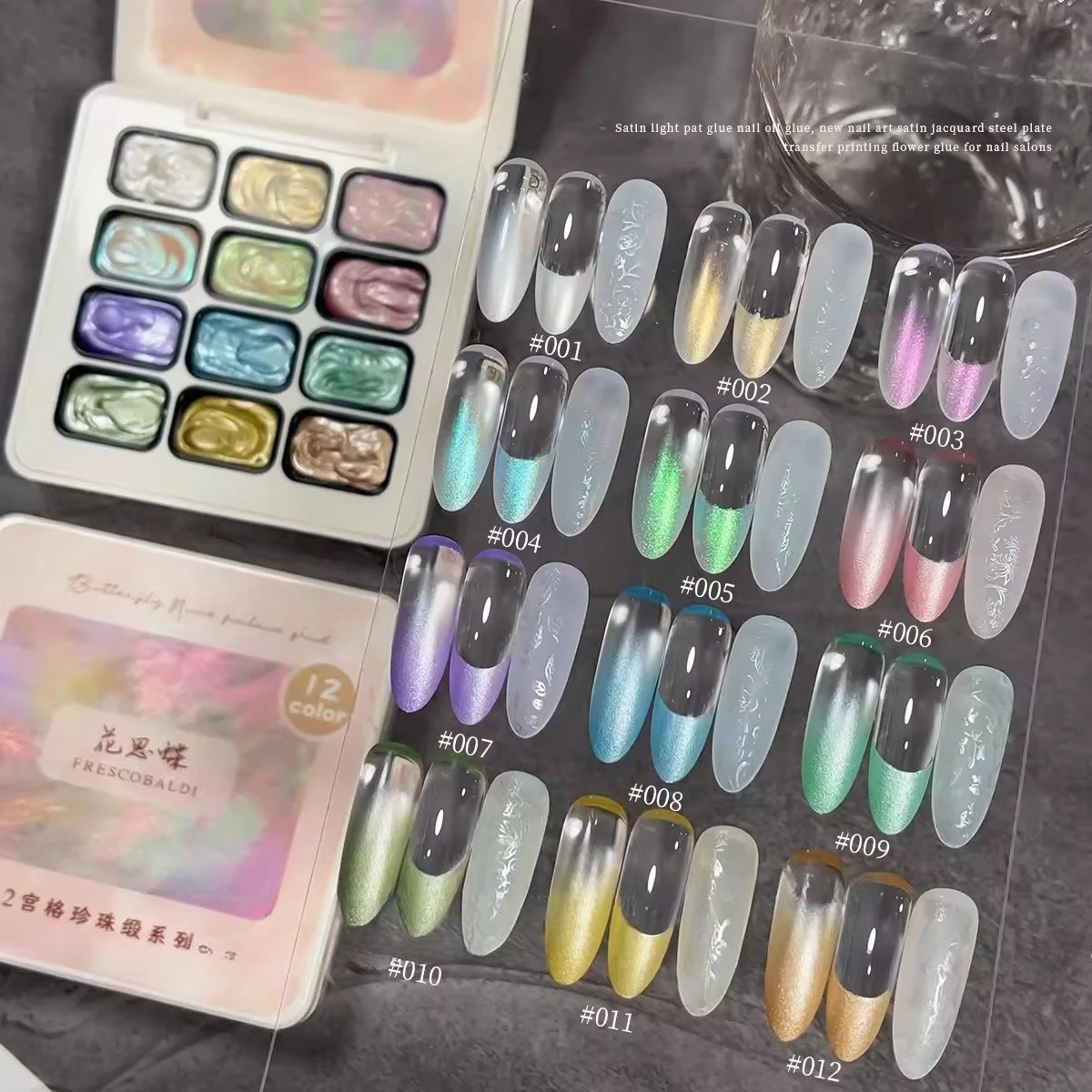 

12 цветов, пятно, свет, гель для рисования ногтей, полуперманентный замачиваемый УФ-светодиодный гель для ногтей, сделай сам, используемый для градиентного штамповки, узор