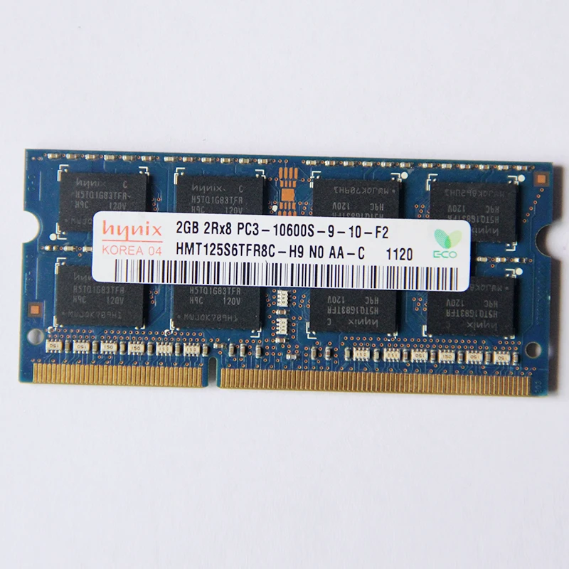 Hynix DDR3 RAMS 2GB 1RX8 PC3-10600S 1333MHz 2GB ddr3 Laptop memory 1.5V