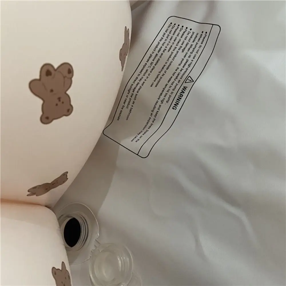 

Надувной бассейн с медведем, оливковый ПВХ, детский забор для шариков, корейский стиль, форма лепестка, игровая водная ванна, сенсорный коврик для игры