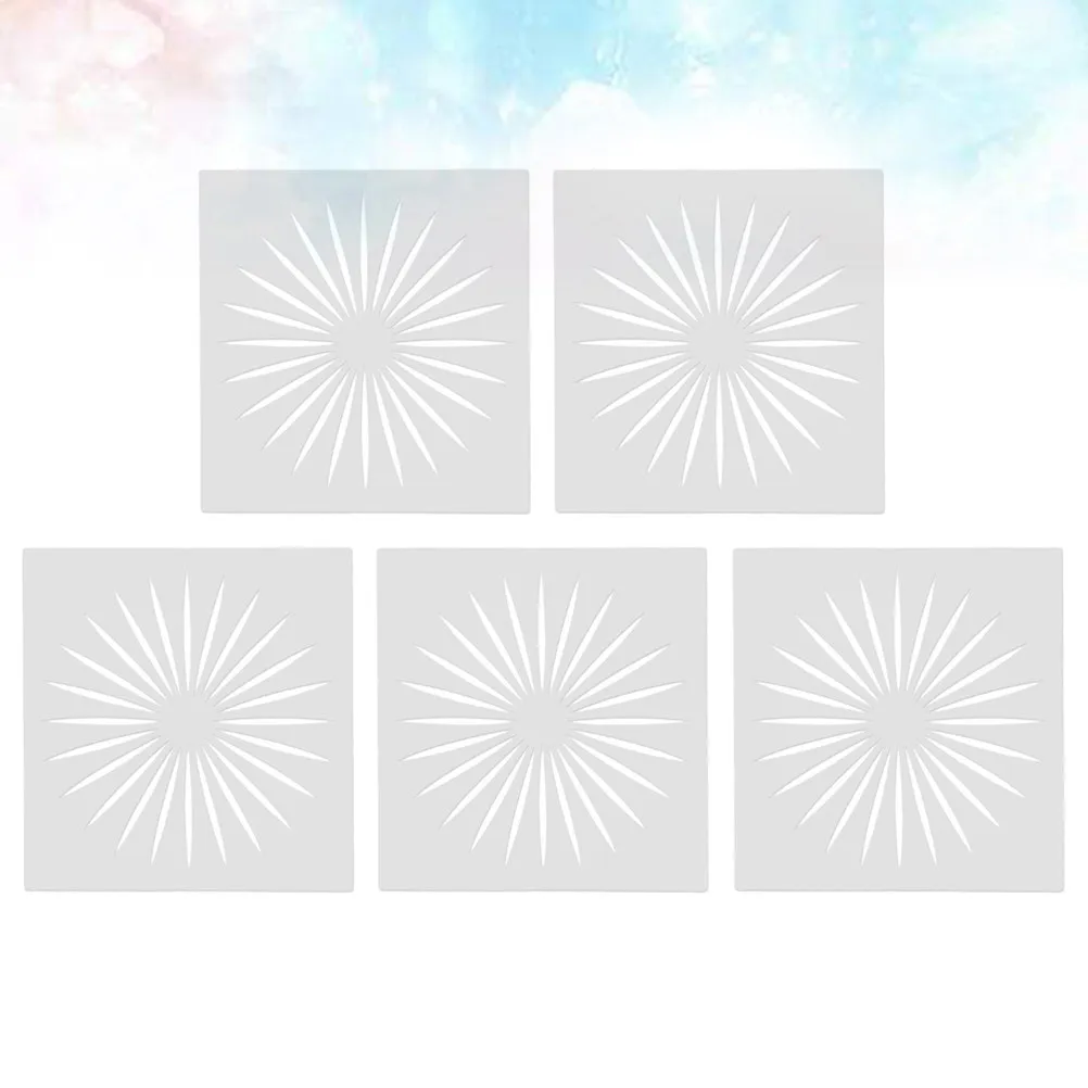 

Набор из 10 пластиковых трафаретов для рисования с узором «Солнце» для скрапбукинга, рукоделия, декора стен и ткани
