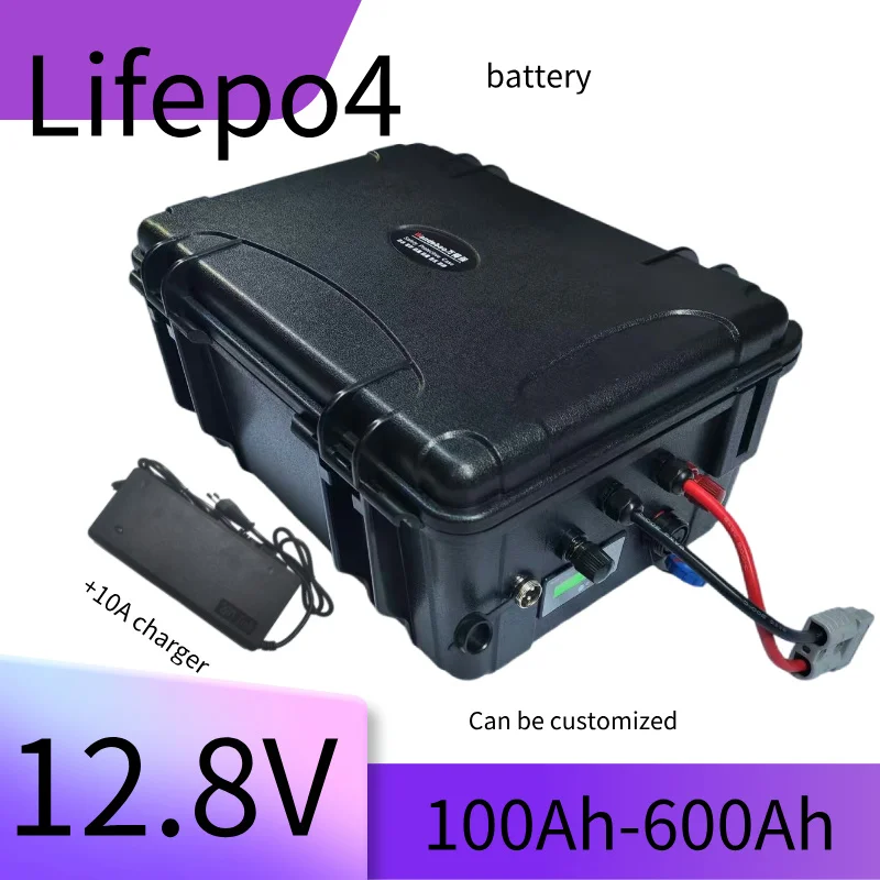 12V 100Ah 200AH 150AH 300Ah 400AH 500Ah 600Ah Lifepo4 lithium battery bluetooth BMS Power Supply for inverter fishing boat