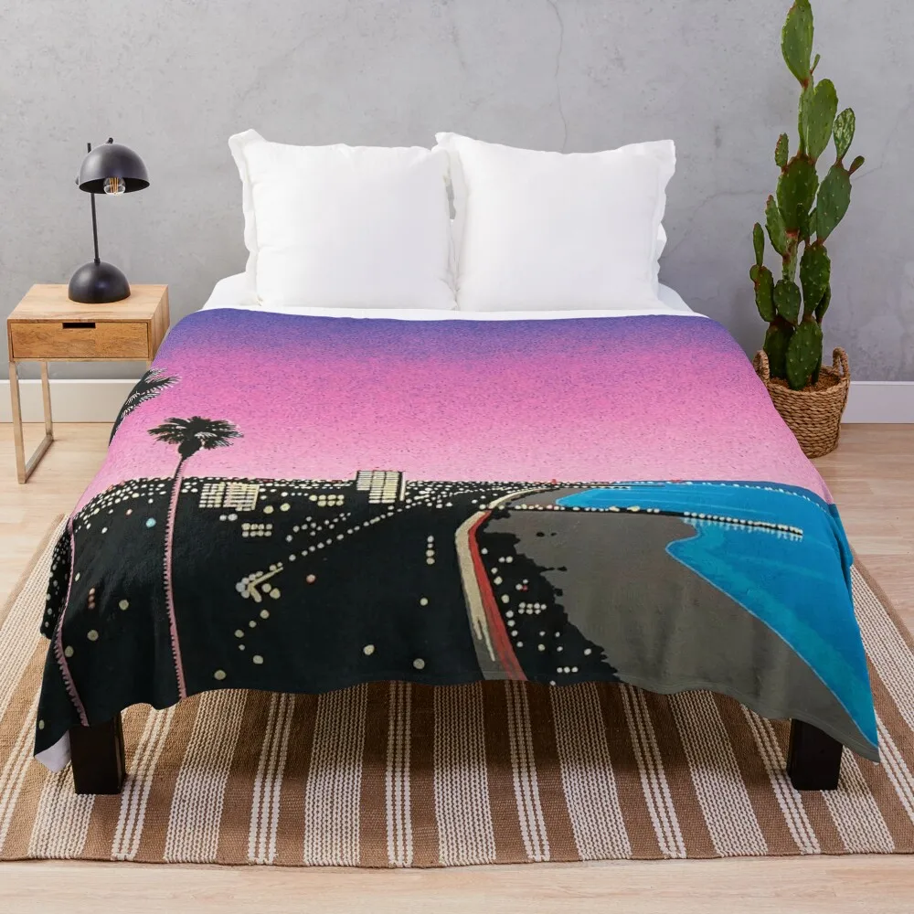 hiroshi nagai Throw Blanket Custom sofa bed Flannels Blankets