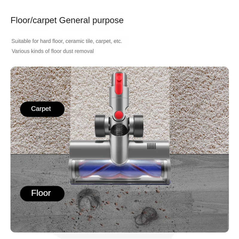 

A67Z Floor Brush Mop For Dyson V7 V8 V10 V11 V15 Cordless Vacuum Cleaner Parts Direct Drive Cleaner Head Turbine Floor Tool