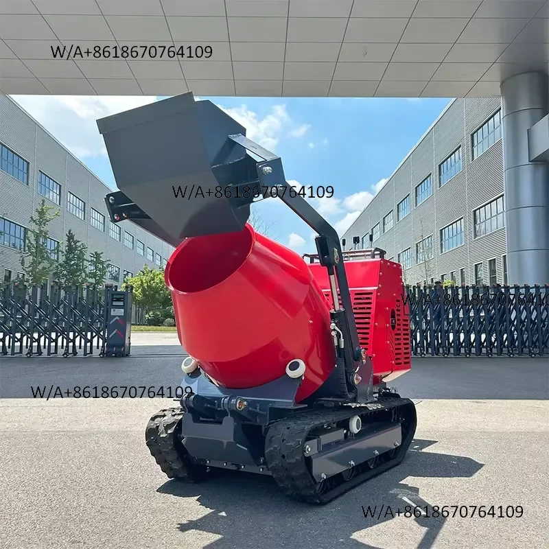 Хит продаж: мини-самосвал-миксер Voer F300 объемом 300 л с самозагрузкой, компактный самосвал с двигателем для