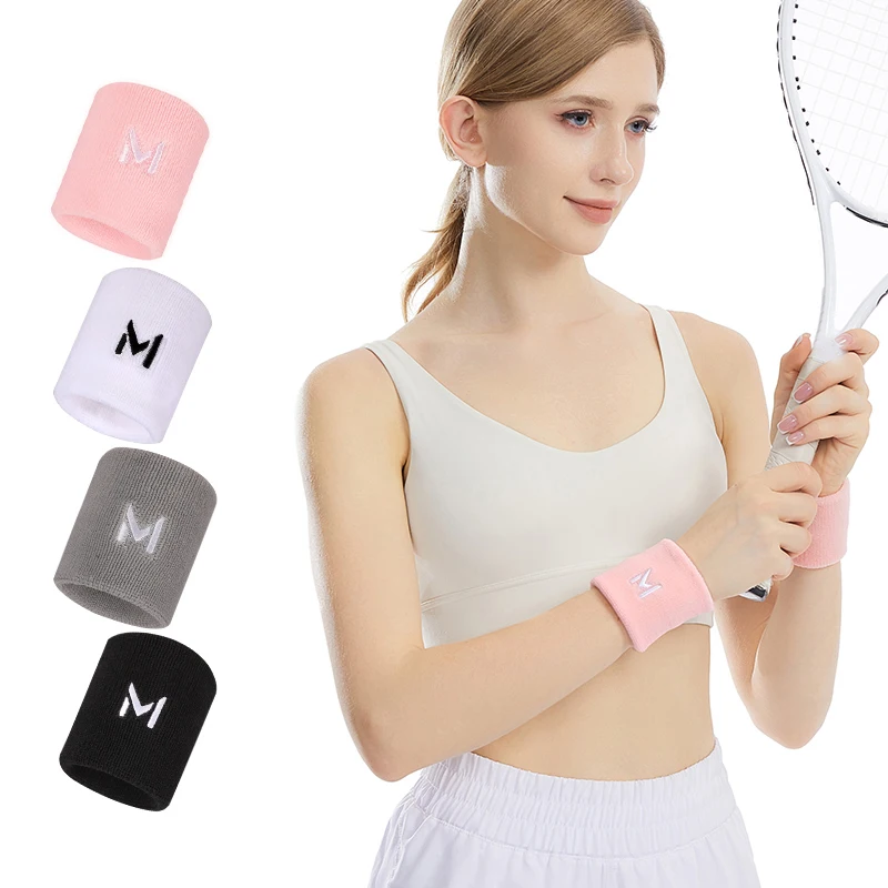 1PCS Sports Wrist Guard Breathable Sweat Absorbing Wrist Band Men Women Lightweight Basketball Volleyball Fitness Wristbands