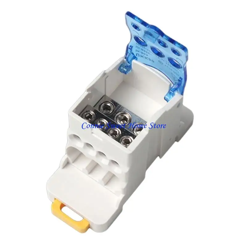 LXAF 80A Power Distribution Box With DIN Mounting Electric Wire Connector