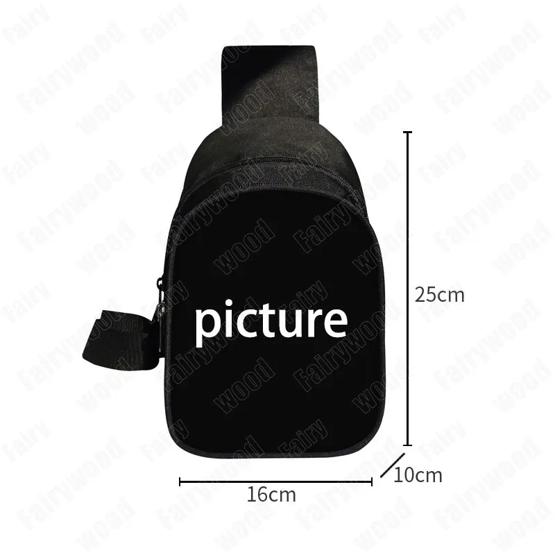 Customize Your Photo Printed Chest Bags Personalized Logo Crossbody Bag Sports Bags Shoulder Bag for Travel Phone Holder Gift