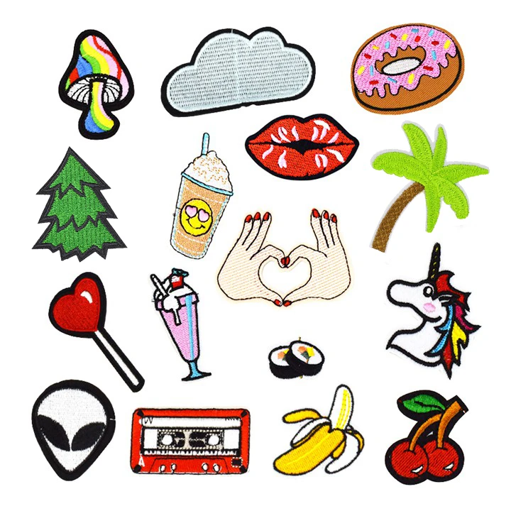 1pcs Fashion patches badges for clothing iron on patches for clothes applique motorcycle biker patches for jean sewing accessory