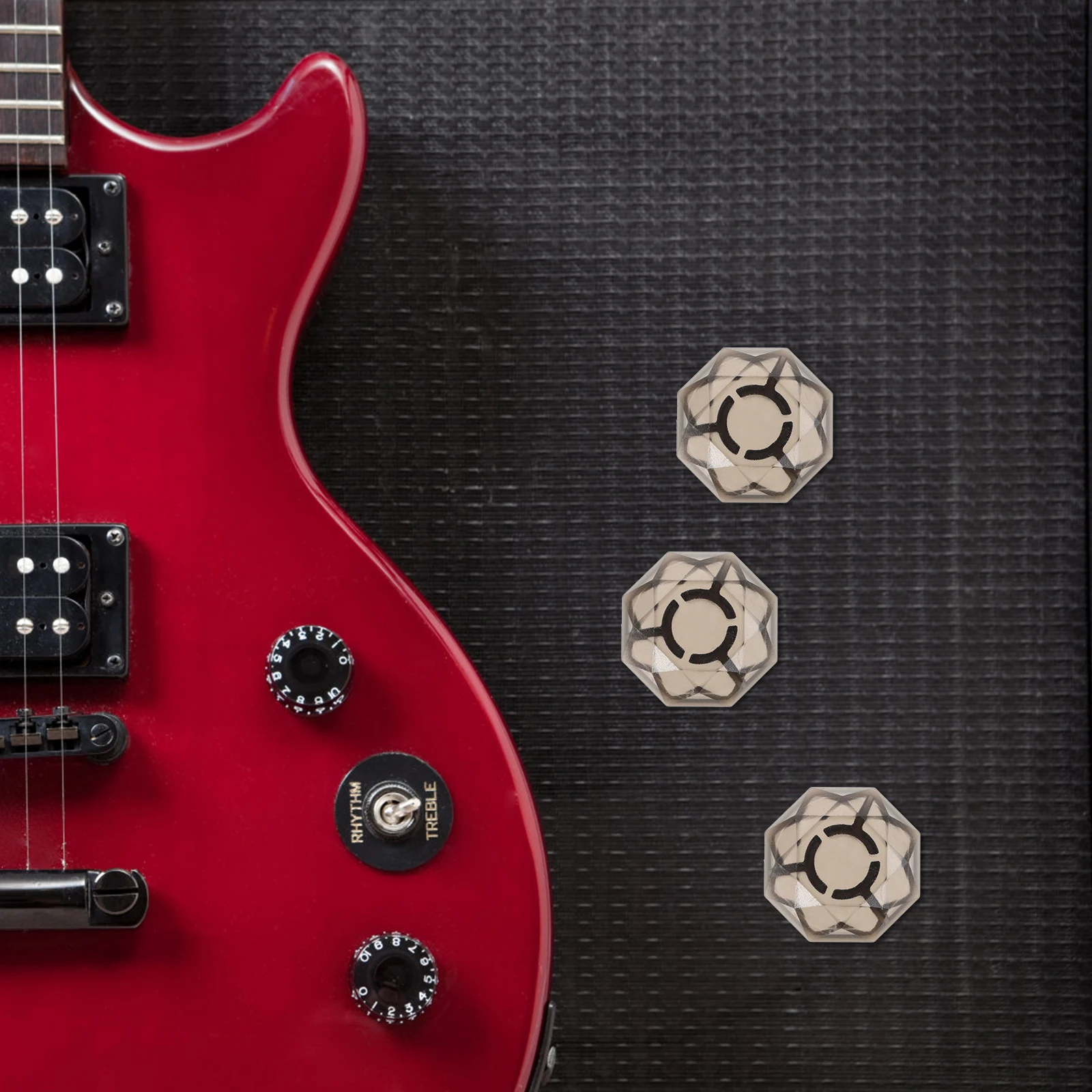 

5pcs Effect Pedal Caps Unique Design Durable Mushroom Topper Easy Installation Multiple Caps For Guitar Accessories Cover