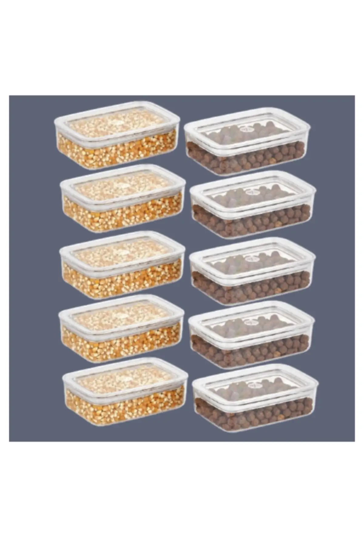 DOLBOVI 10 pcs 600 ml Vipahmet Sude rectangular storage container