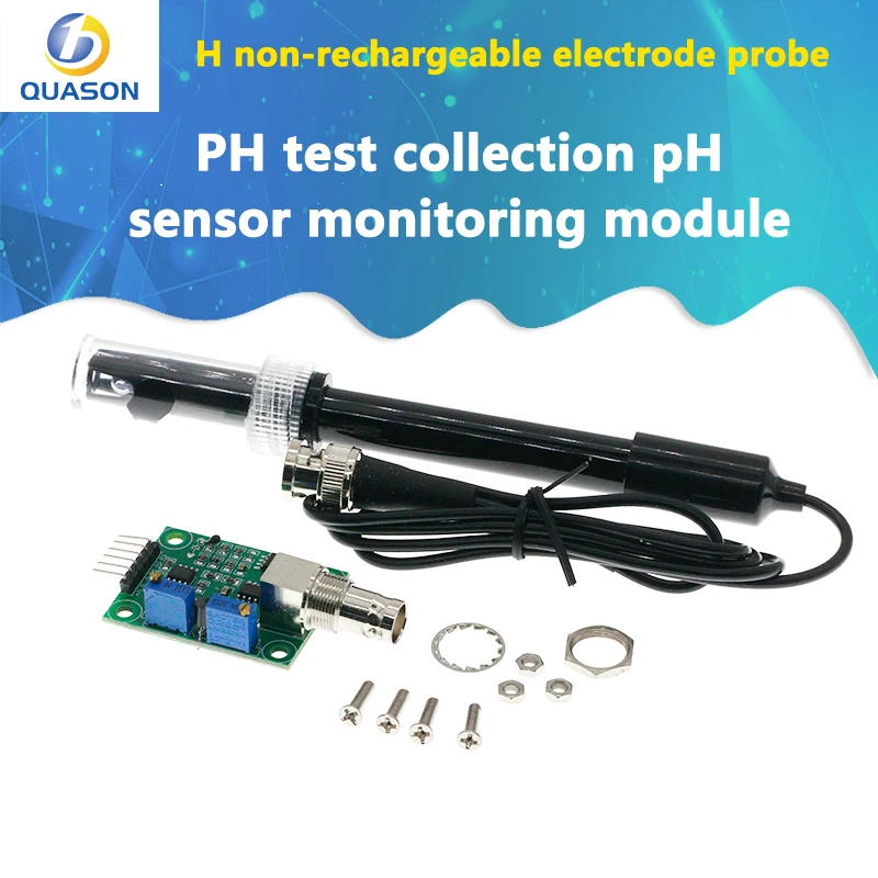 pH non-refillable electrode probe PH test collection pH sensor monitoring module ph0-14